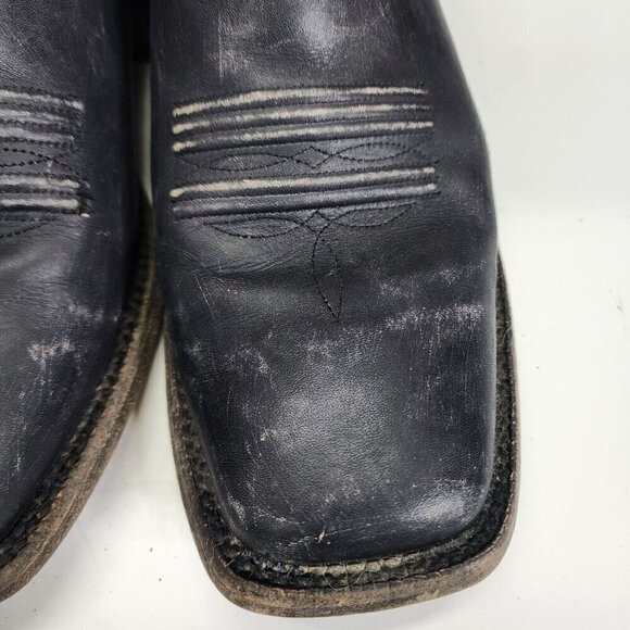 ARIAT Ombre Black Sz 10.5 D Men Cowboss Square-Toe Western‎ Leather Cowboy Boots - Picture 7 of 16